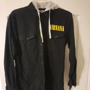 Nirvana long sleeve shirt with hood